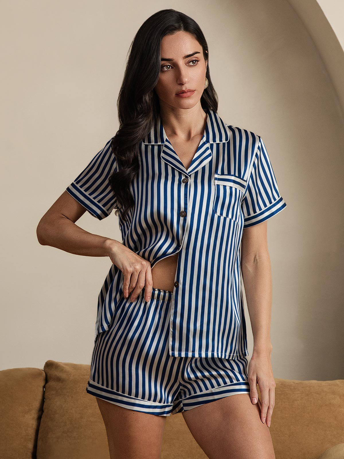 Timeless Stripes Pure Silk Pajamas