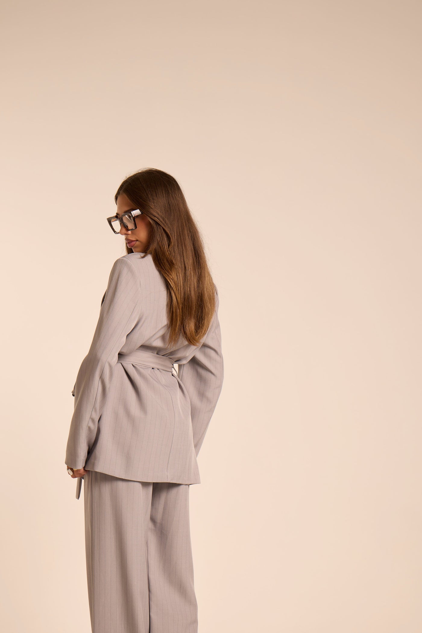 Laurel Grey Striped Suit