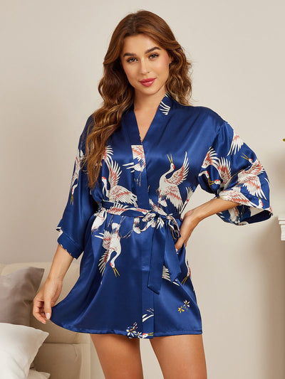 Oriental Grace Silk Robe