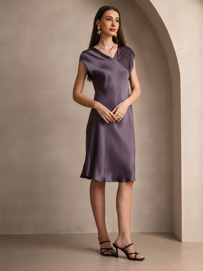 Elegante Camisola in Pura Seta Con Scollo a V