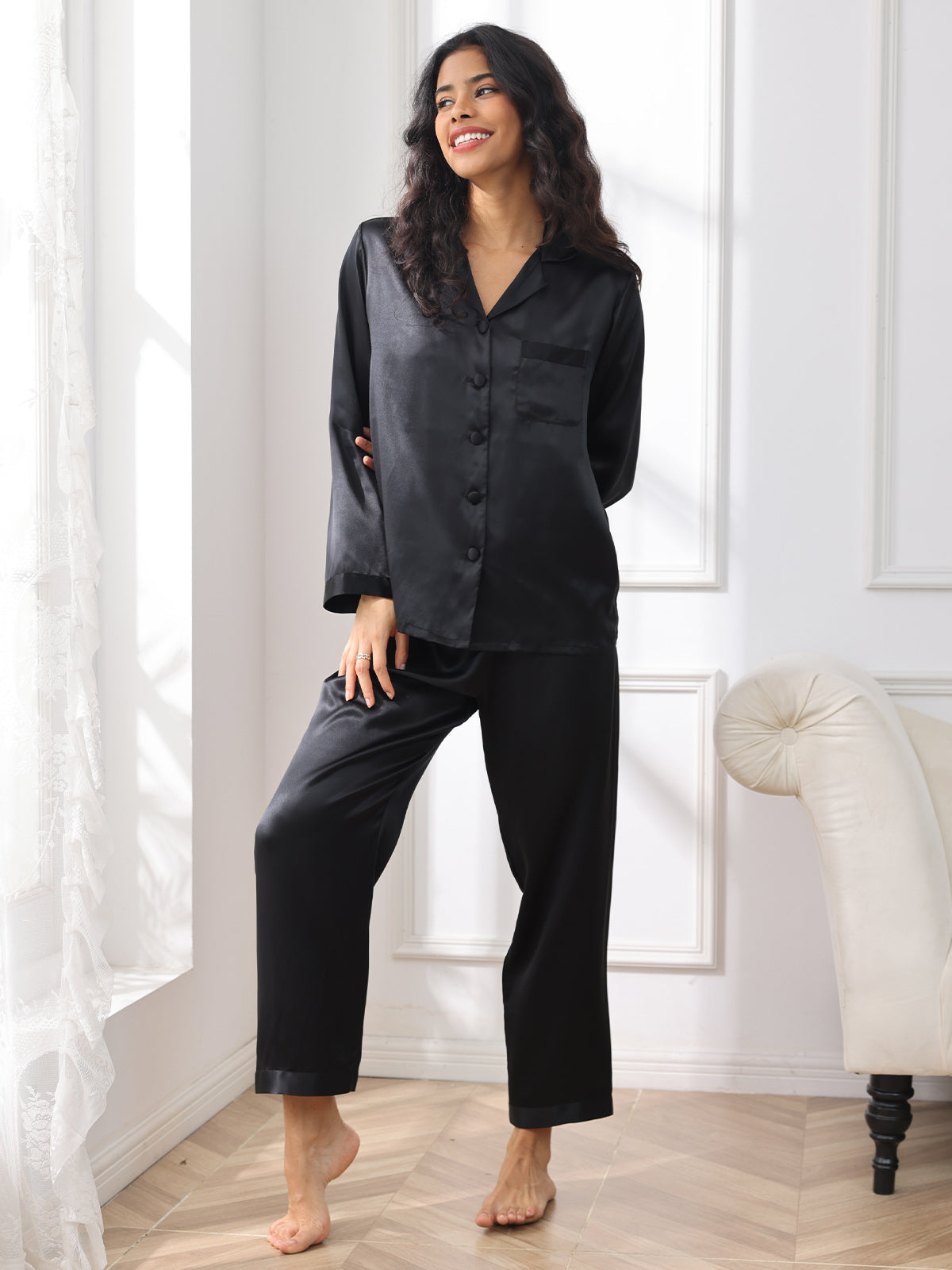 Classic Charm Pure Silk Sleepwear