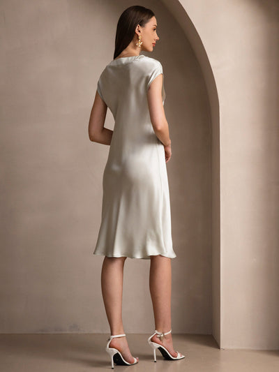 Elegante Camisola in Pura Seta Con Scollo a V