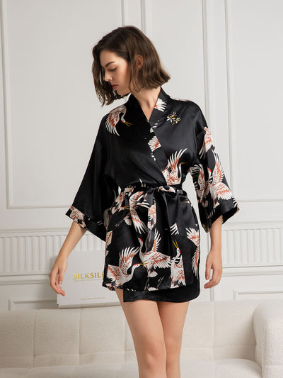 Oriental Grace Silk Robe
