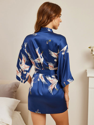 Oriental Grace Silk Robe