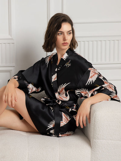 Oriental Grace Silk Robe