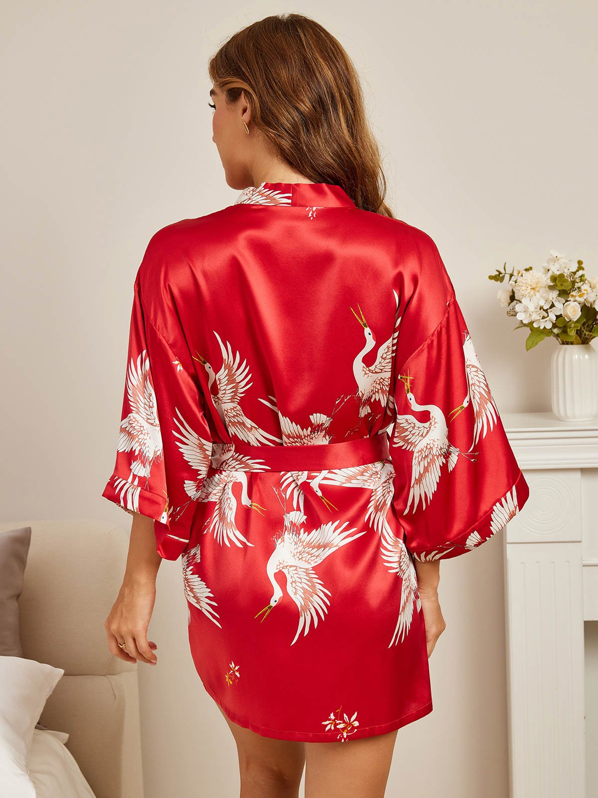 Oriental Grace Silk Robe