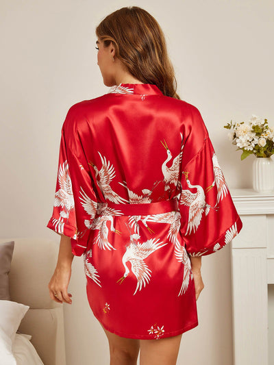 Oriental Grace Silk Robe