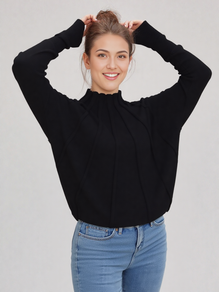 Simple Dolman Sleeve Sweater