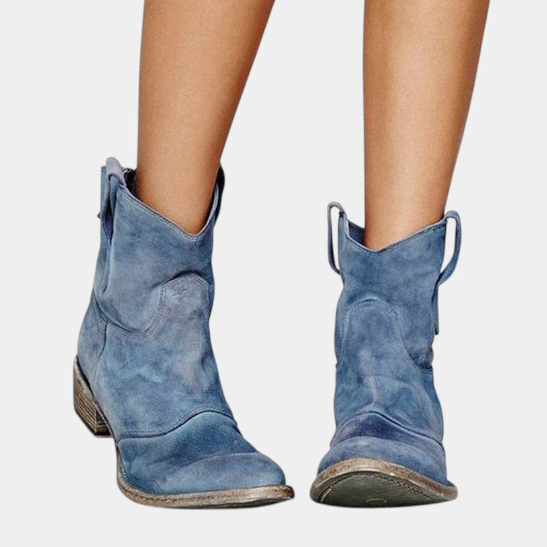 Elena | Elegant Western Ankle Boots