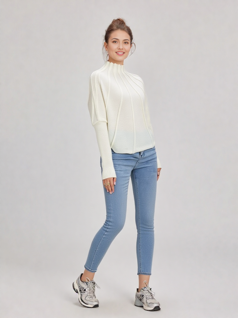 Simple Dolman Sleeve Sweater