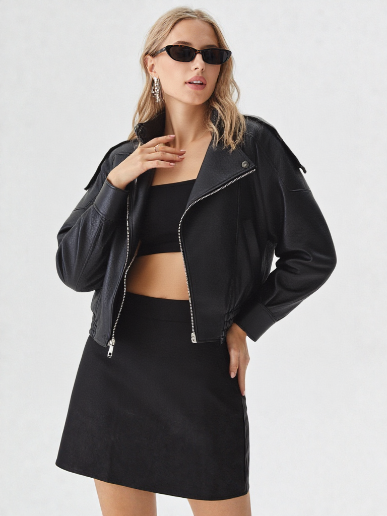 Noir Luxe Moto Jacket