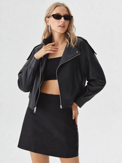 Noir Luxe Moto Jacket