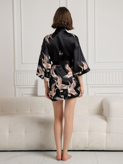 Oriental Grace Silk Robe