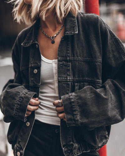 Bomber Denim Jacket